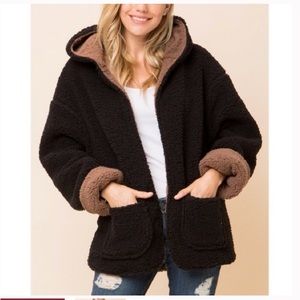 Love Tree Reversible Faux Fur Coat